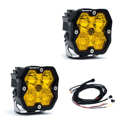 Baja Designs Squadron 2.0 Sport Pair Driving Combo Amber