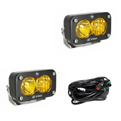Baja Designs S2 Pro pair driving combo Amber