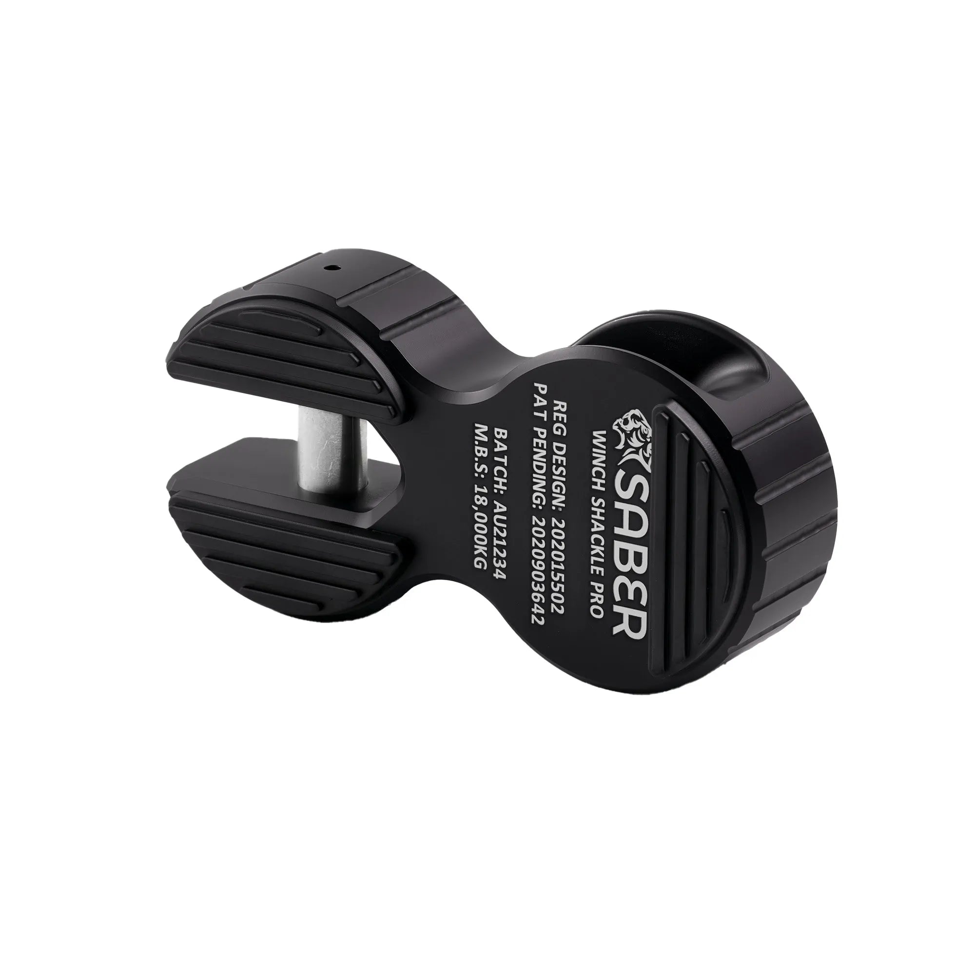 Saber Alloy Winch Shackle PRO Black