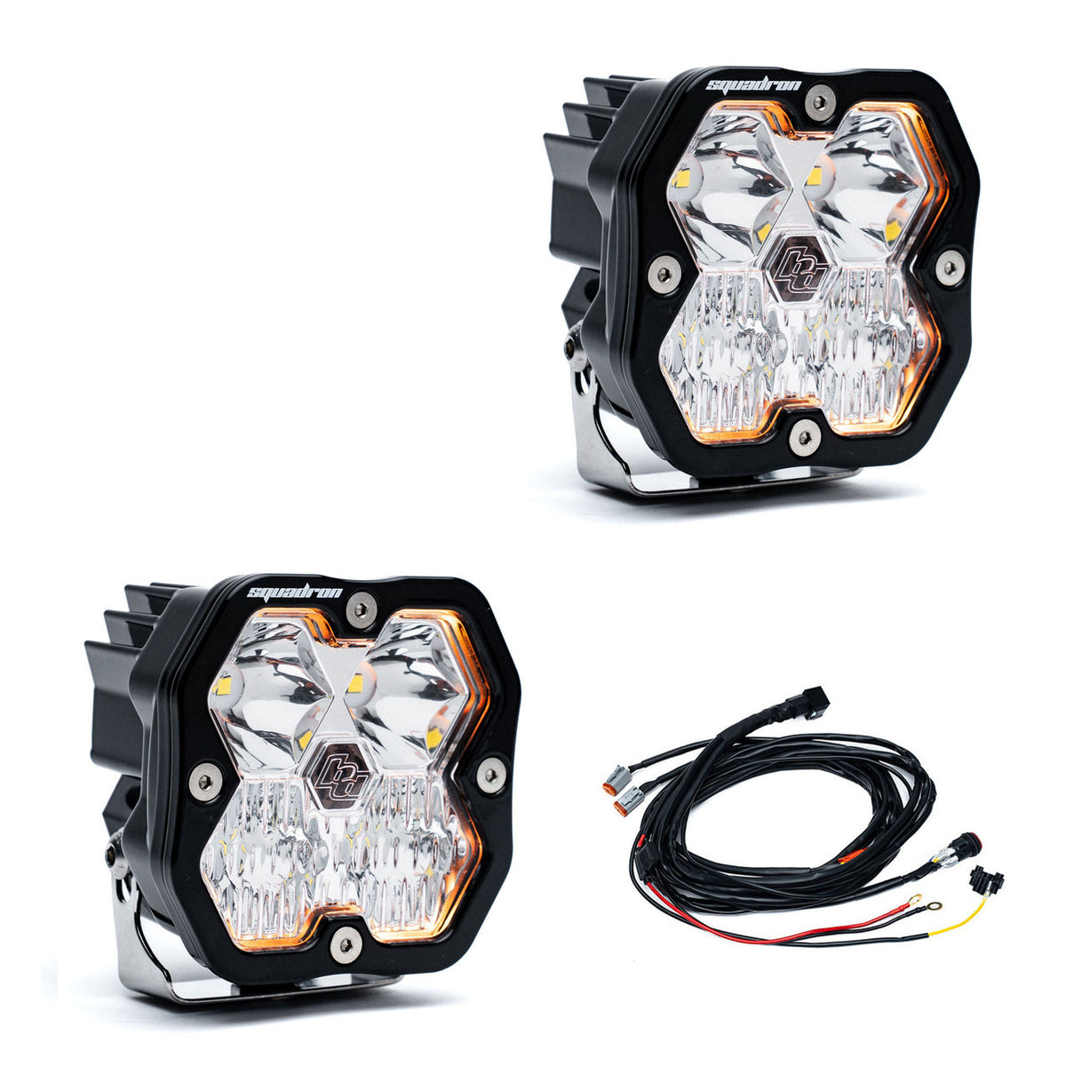 Baja Designs Squadron 2.0 Sport Driving Combo Clear pair