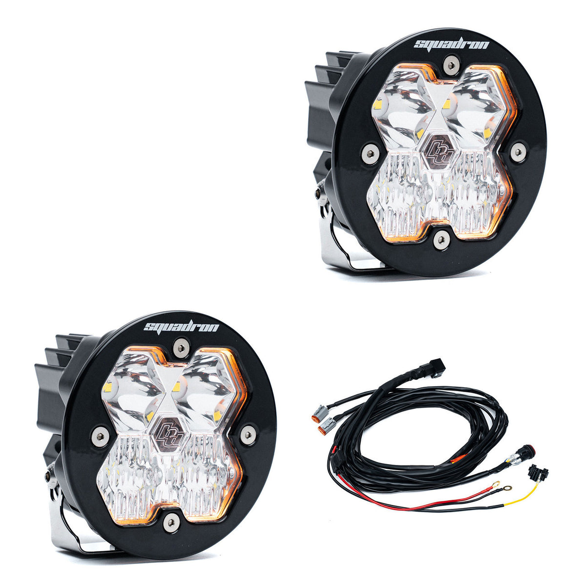 BAJA DESIGNS SQUADRON R SPORT 2.0 CLEAR DRIVING COMBO PAIR