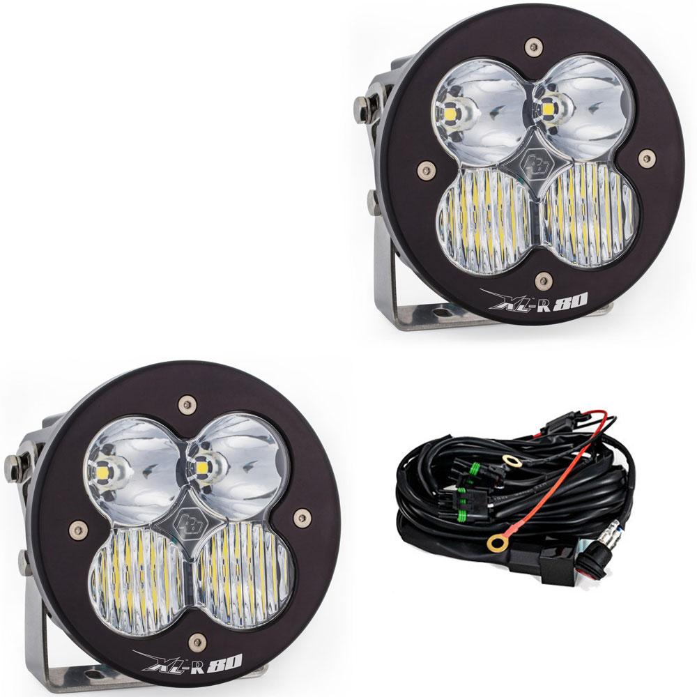 Baja Designs XL R 80 Clear Pair Driving combo